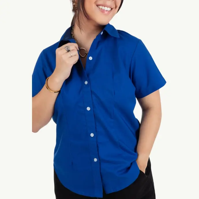 BLUSA DE VESTIR MANGA CORTA
