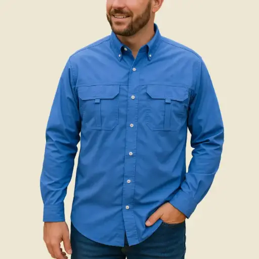 CAMISA COLUMBIA MANGA LARGA