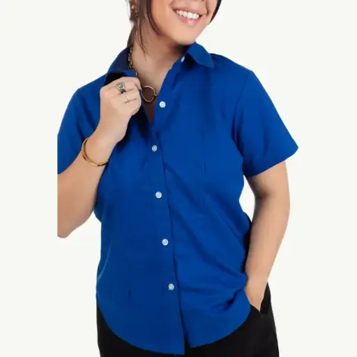 BLUSA DE VESTIR MANGA CORTA